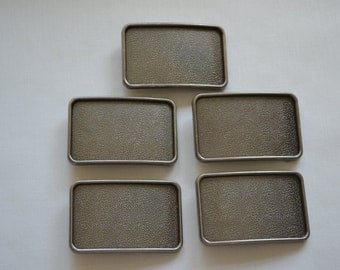 5 Belt Buckle Blanks Wholesale - Antique Nickel
