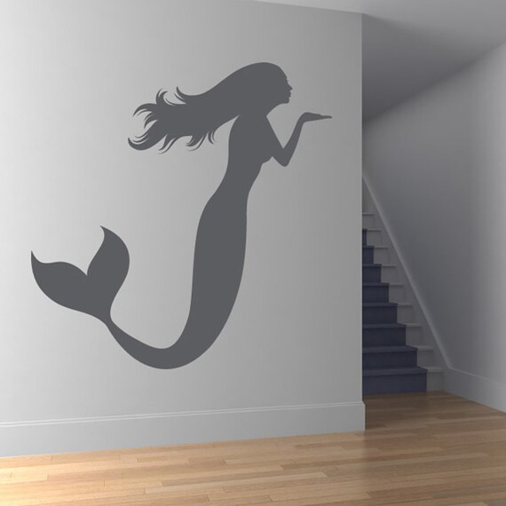 Items similar to mermaid Removable Graphic Art wall decals stickers