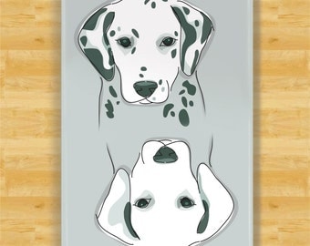 Clean Dirty Dishwasher Magnet with Dalmatians - Funny Dalmatian Dishwasher Magnet