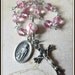 Pink Ribbon St. Peregrine Rosary for Breast Cancer, Single Decade Pocket Cancer Rosary