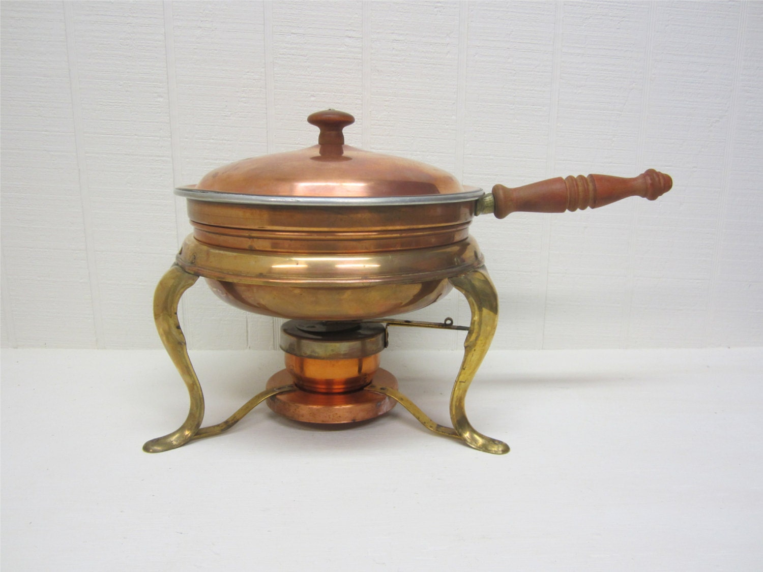 Vintage Chafing Dish Copper And Brass Cookware Haute Juice