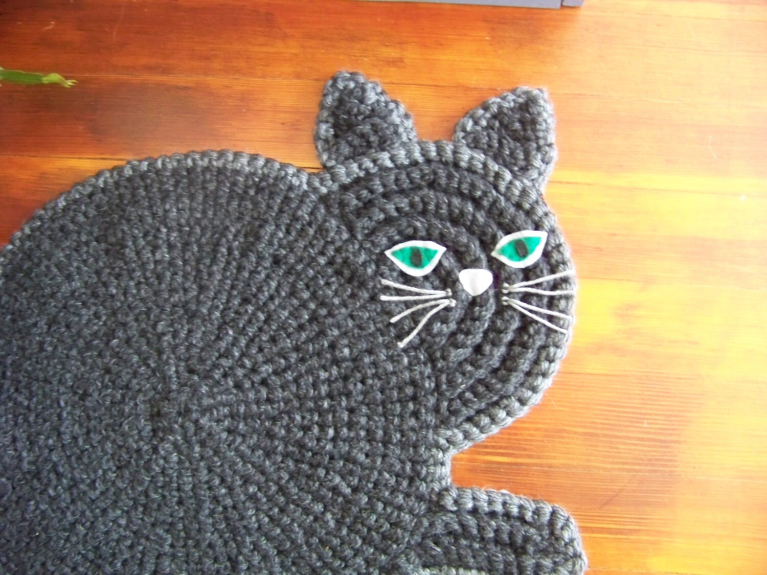 Hand Crocheted Cat Mat by MatfieldMaple on Etsy