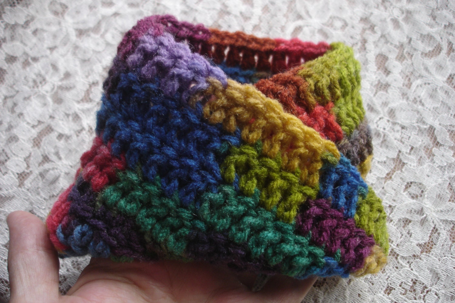 Small Pet Scarf Nature Colors Infinity Scarf for pets by XandaRoe