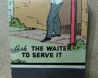 1930s Filippo Berio Italian Olive Oil Full Unused Matchbook Near Mint Very Rare