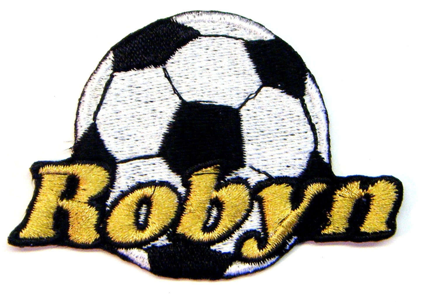 Iron on Patch Soccer Name Personalized Free