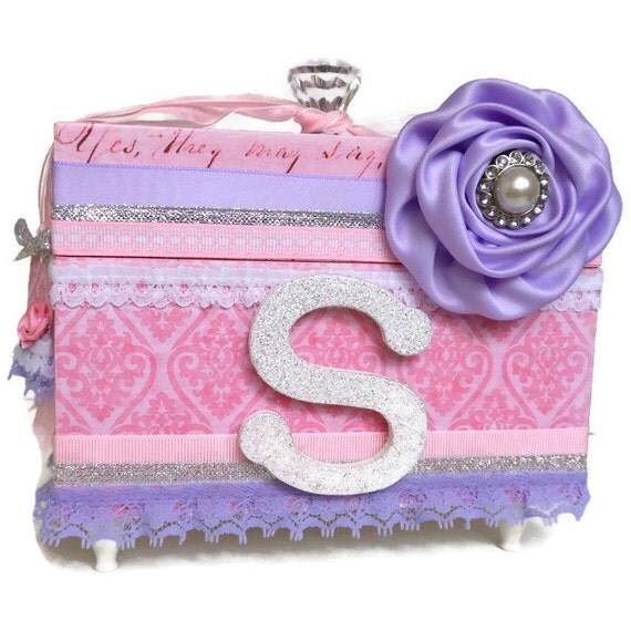 Personalized Girls Jewelry Box Keepsake Box