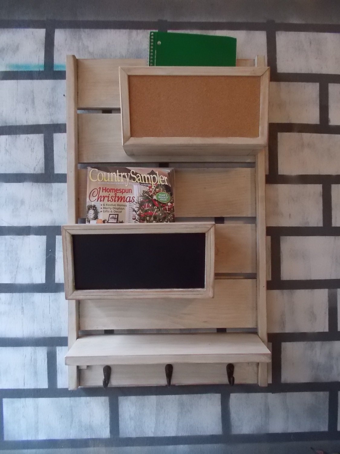 Wall Message Center/Message Board/School by SouthernWoodsStyle