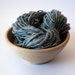 SALE Handspun Merino Yarn Hand Dyed - Gunmetal 74 yards Bulky Weight