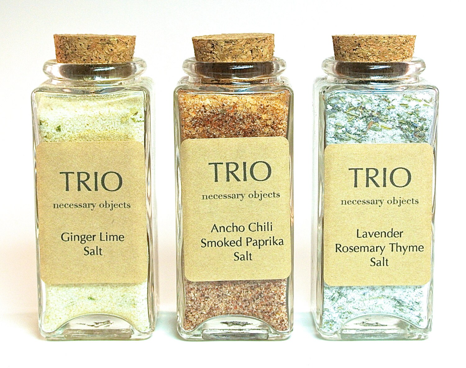 Flavored Sea Salt Sampler Gourmet Salt Set Seasoning