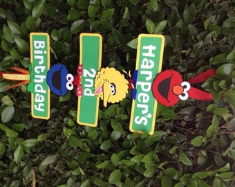 Sesame Street Birthday Party Sign