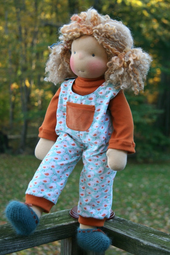 Doll Overalls PDF Sewing Pattern and Tutorial by Petit