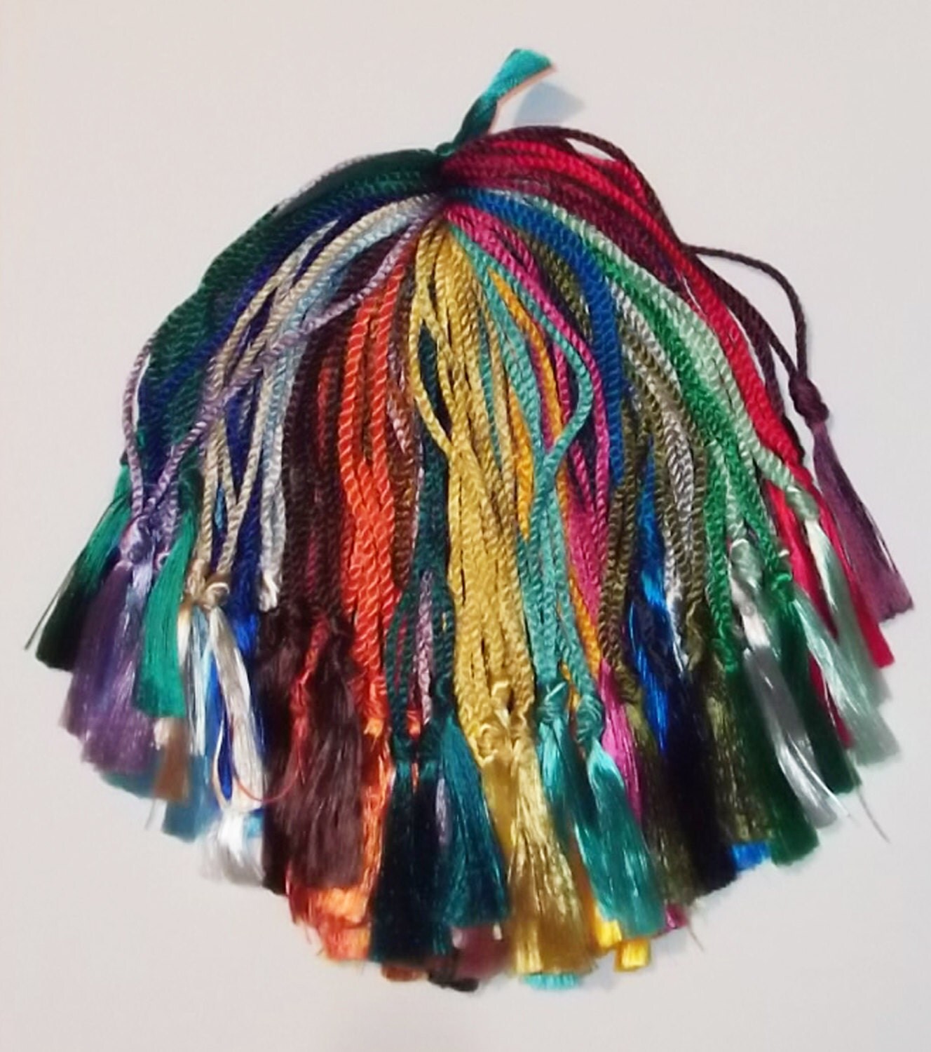 50 Floss Bookmark Tassels Assorted Colors