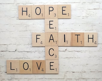 American Creative Decor Scrabble Letter Love You Scrabble Tiles