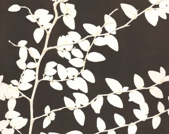 monoprint, ivy, botanical print, black & white