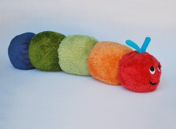 giant rainbow caterpillar plush