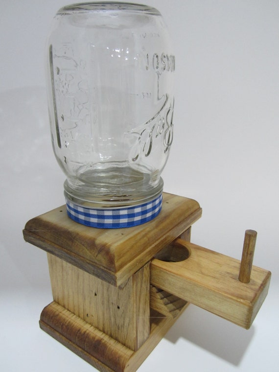 Mason Jar Candy Dispenser Machine by AllyBoosCreations on Etsy