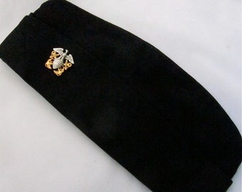 Vinage Navy Overseas Officers Garrison Cap Hat with Insignias Pins