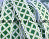 Glitter celtic knots on 7/8 grosgrain ribbon- St Patricks day Il_170x135