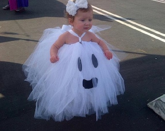 PRE ORDER Halloween Ghost Tutu Dress, Halloween Ghost Tutu-Baby Costume-Toddler Costume,Litte Ghost