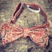 Burnt Umber Paisley Bow Tie - Adjustable - Gift Box