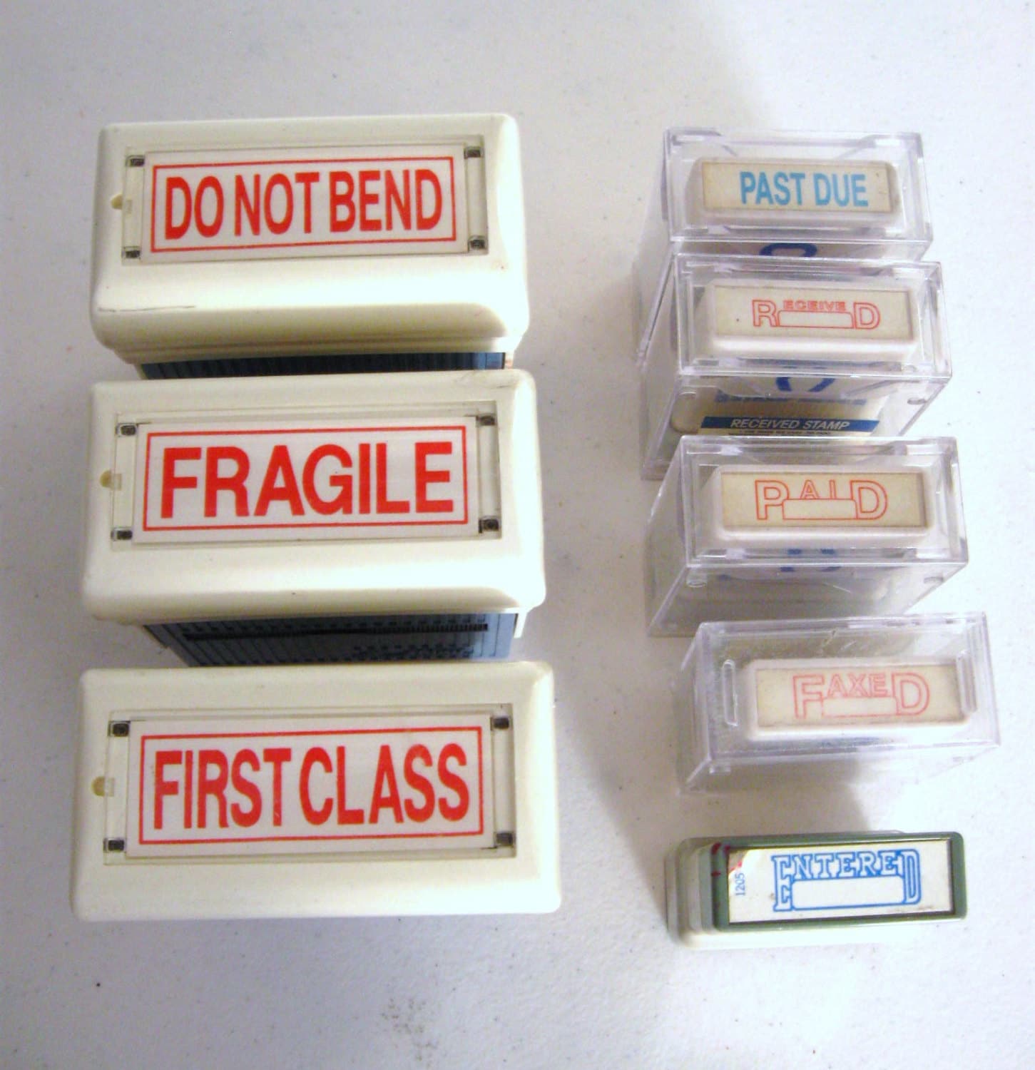 Vtg USPS Postal Pre Inked Rubber Stamps / Postage Stampers