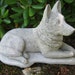 cement german shepherd statue