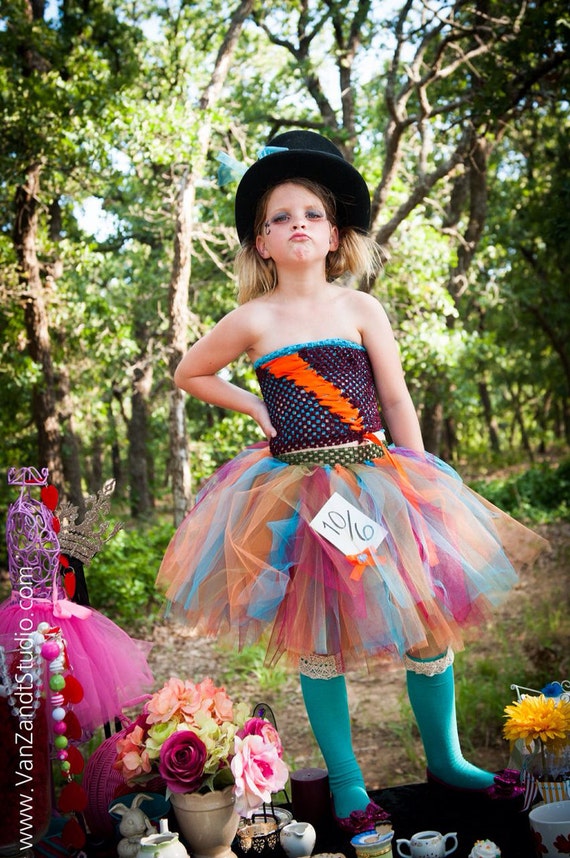 ideas item crochet dress   5t  tutu newborn size in to Mad Alice Wonderland Hatter