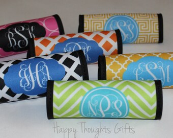 Monogrammed Luggage Handle Wrap - Monogrammed Luggage Finder - Personalized - Monogram Gift