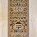 50% OFF Spring Band Sampler : counted cross stitch pattern & charms Little House Needleworks embroidery