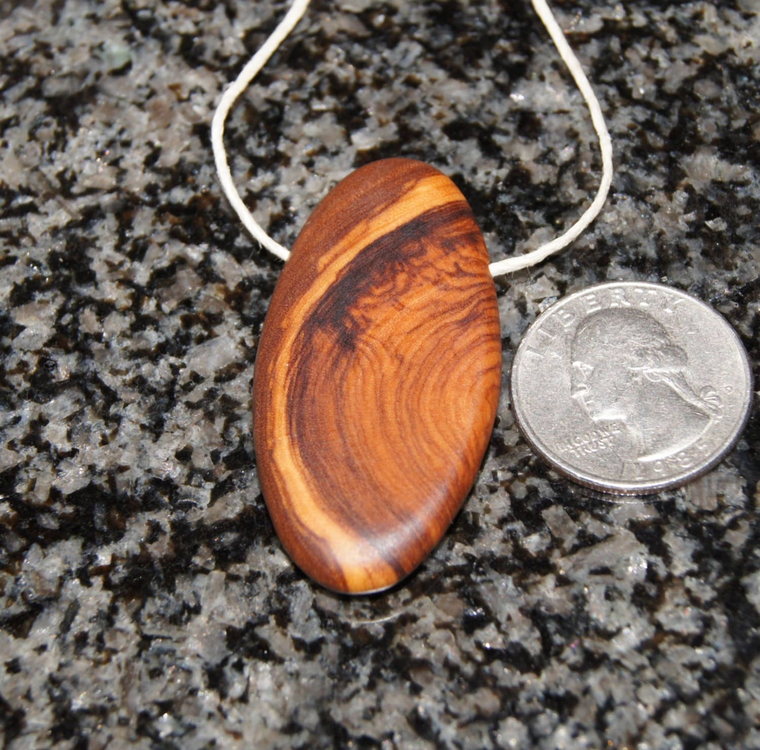 Olive Wood Pendant wood jewelry wood grain
