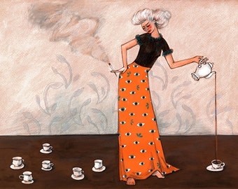 Tea Party. Limited Edition Fine Art Print