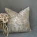 Sweet Pastimes Beige TOILE Decorative Pillow Cover Throw Pillow HANDMADE in USA
