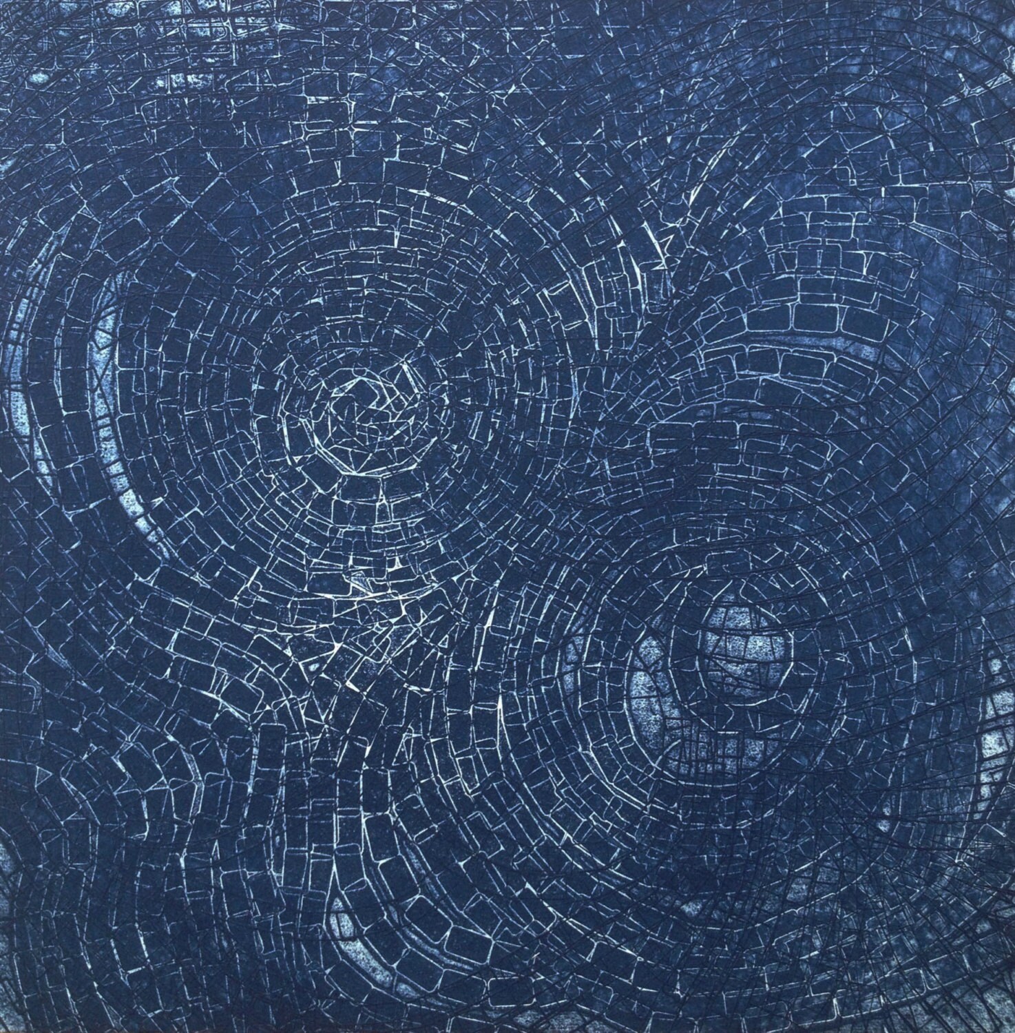 Sale . Contemporary Art Etching Parting of the by ElviaPerrin