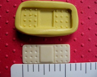 BAND AID mold bandaid mold nurse silicone FLEXIBLE mold fondant polymer clay gumpaste cold porcelain fimo doc mcstuffins sculpey chocolate