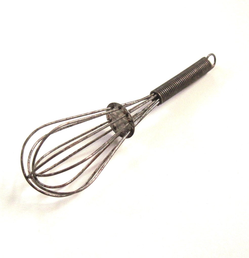 Wire Whisk Small Vintage Distressed Kitchen Utensil 6