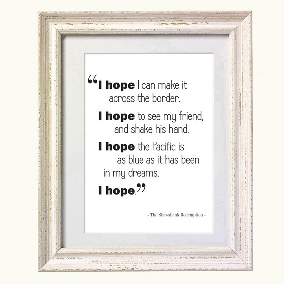Shawshank Redemption Hope Quote