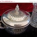Vintage Silver Plated Serving Dish with Lid Made in Hong Kong Mid Century Modern Home Decor
