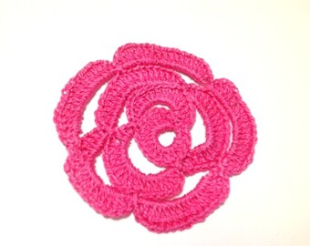 Hand Crocheted Rose Tutorial, Decorative Flower Doily Pattern, PDF Patterns