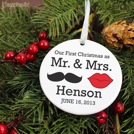newlywed keepsake ornament our first christmas as mr and newlywed keepsake ornament our first christmas as mr and