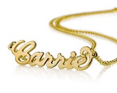 Items similar to 18K Gold Plated Personalized Name Necklace - Choose