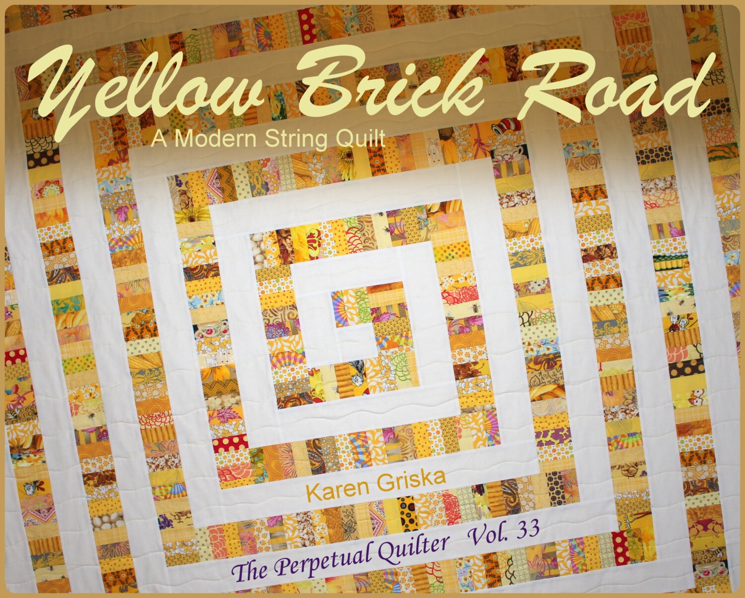 Yellow Brick Road Quilt Pattern Modern Quilt Pattern String Quilt Scrap Quilt Pdf From