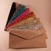 SALE Copper Glitter Envelope Clutch