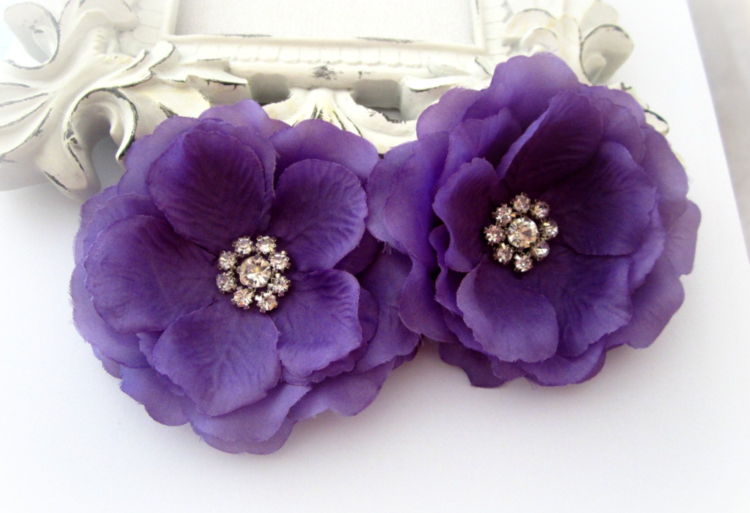azirbuild: Purple Silk Flowers Bulk / Artificial Delphinium Purple (12