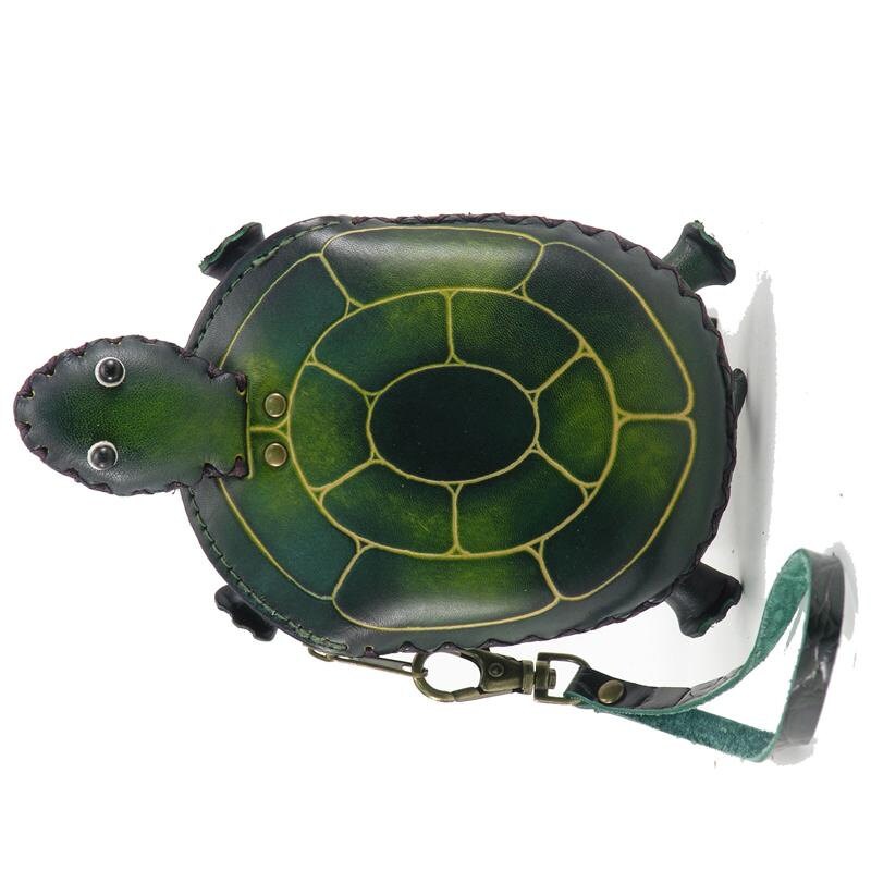 Leather Turtle Coin Purse turtle coinpurse Wallet Wristlet