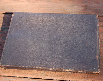 Vintage 1960's BROWN slim wallet leather CMB EISEN