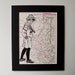 Mounted Map Print - Boy Scout on Cradle Mountain in Tasmania, Australia Map - 8 x 10"