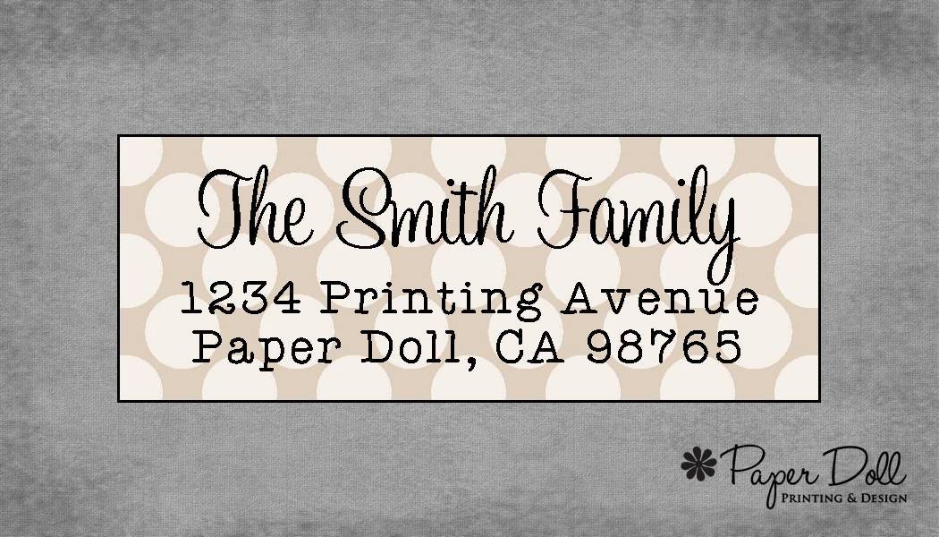 It is a picture of Sly Polka Dot Mailing Labels This is an image of Sly Polka Dot Mailing Labels