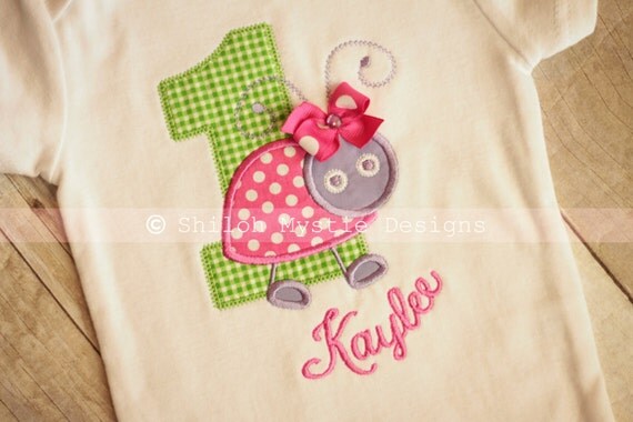 Items similar to Pink Ladybug shirt onesie-Ladybug birthday shirt-Pink ...
