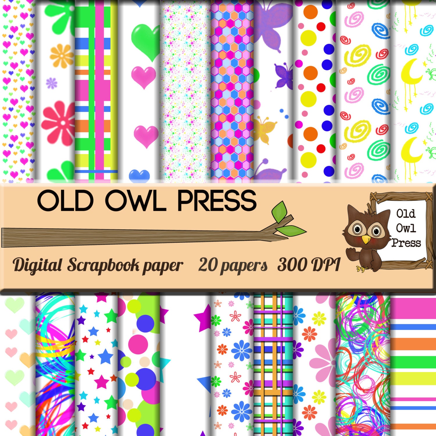 Rainbow paper colorful paper scrapbooking paper scrapbook