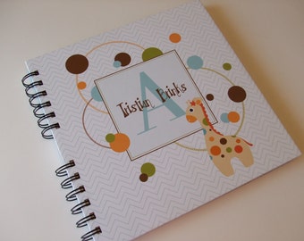 Baby Book | Baby Memory Album | Giraffe Wire Bound Baby Memory Book